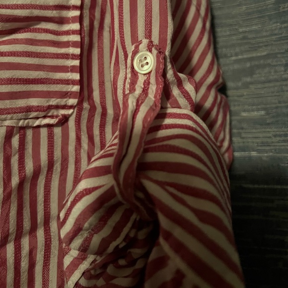 3/$15 Zara Woman Halfway Button Blouse - Picture 3 of 5